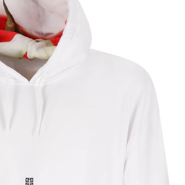 Wide Crest Hoodie White