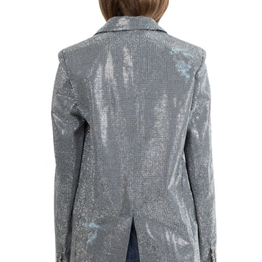 Jw Anderson Women Studded Sb Blazer Indigo/Silver