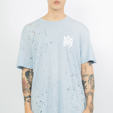 Amiri Washed Shotgun T-Shirt Gray Dawn