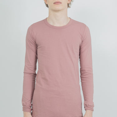 Rick Owens Knit T Shirt Basic Ls T Dusty Pink