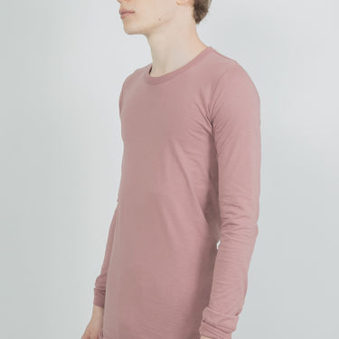 Rick Owens Knit T Shirt Basic Ls T Dusty Pink