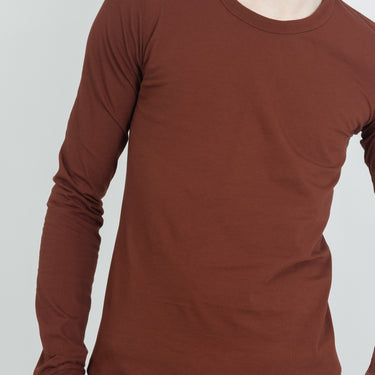 Rick Owens Knit T Shirt Basic Ls T Henna