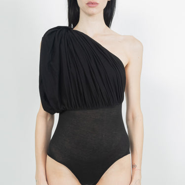 Rick Owens Womens Knit Body Lido Draped Body Black