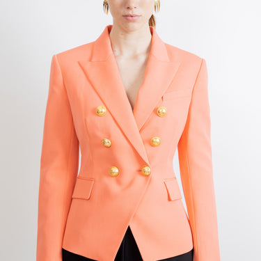 Balmain Women Classic 6-Button Jacket Salmon