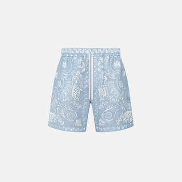 Bandana Watercolor  short Cerulean