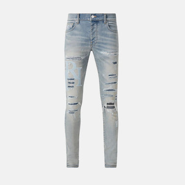 Staggered Logo Jean Clay Indigo