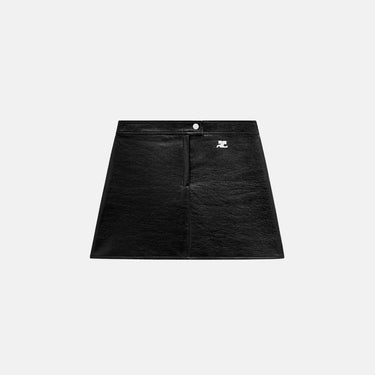 Mini Skirt Reedition Vinyl Dark Black