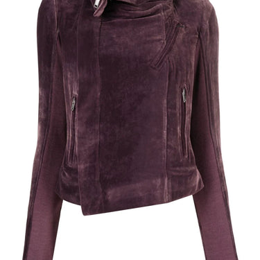 Rick Owens Women Classic Biker In Amethyst