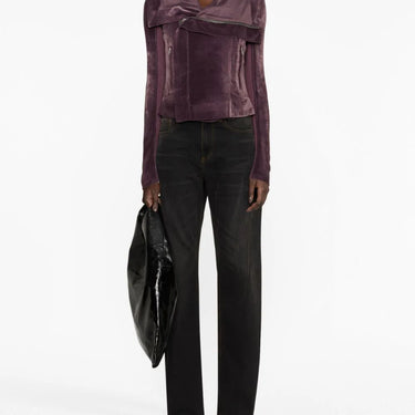 Rick Owens Women Classic Biker In Amethyst