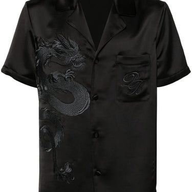 Balmain Graphic Embroidered Short Sleeved Shirt