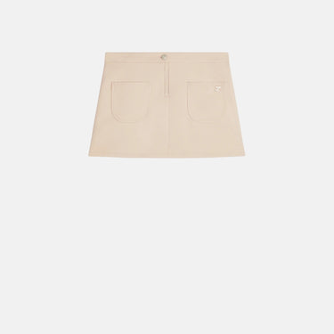 Mini Skirt 2 Pocket Twill Sand