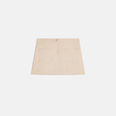 Mini Skirt 2 Pocket Twill Sand