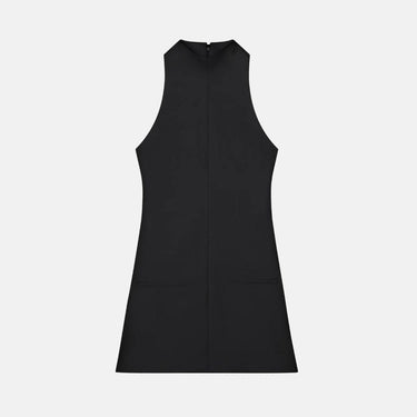 A Line Dress 2 Pocket Twill Black