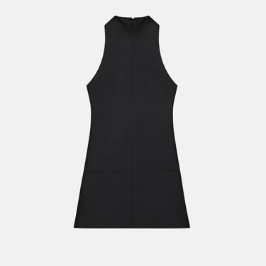 A Line Dress 2 Pocket Twill Black