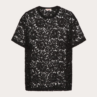 Valentino Lace T-Shirt Black