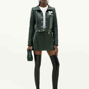 Mini Skirt Reedition Vinyl Dark Green