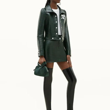 Mini Skirt Reedition Vinyl Dark Green