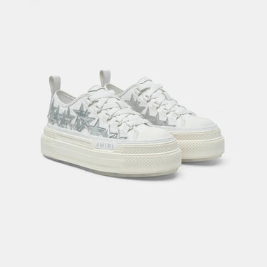 Metalic Platforms Stars Court White