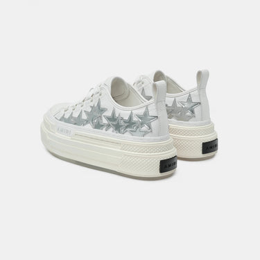 Metalic Platforms Stars Court White