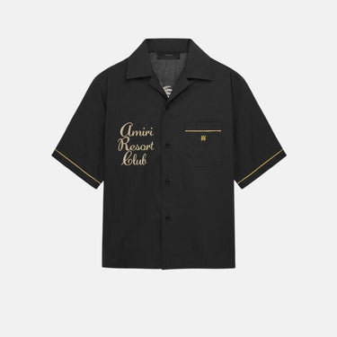 Twisted Palms Shirt Black