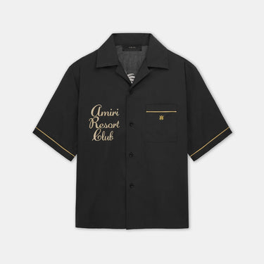 Twisted Palms Shirt Black