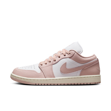 Women Air Jordan 1 Mid White/Pink Oxford-Sail