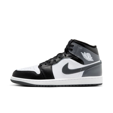 Air Jordan 1 Mid Black/Iron Grey-White