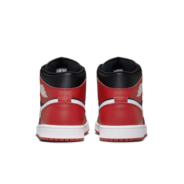 Air Jordan 1 Mid Black/White-Gym Red