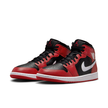 Air Jordan 1 Mid Black/White-Gym Red