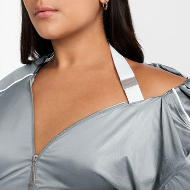 Nike X Jacquemus Women Track Jacket Particle Grey/White