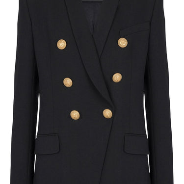 Balmain Double Breasted Blazer Black