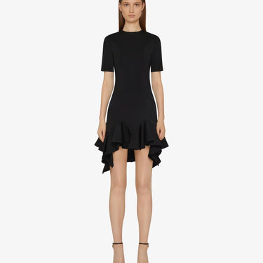 Givenchy Women Short Dress With Ruffles Black