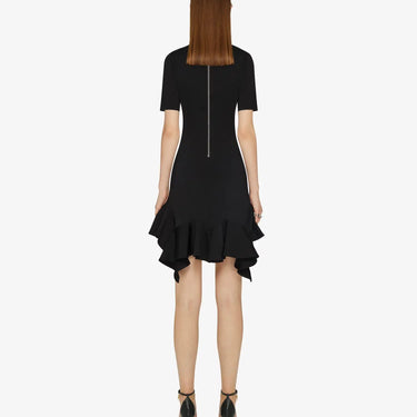 Givenchy Women Short Dress With Ruffles Black