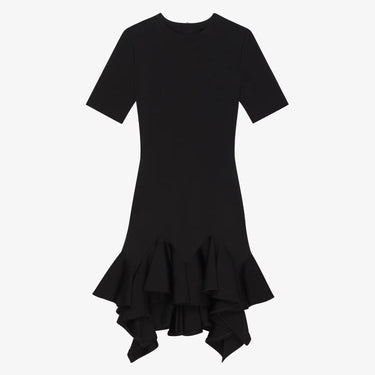 Givenchy Women Short Dress With Ruffles Black