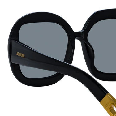 Jacquemus Carre Rond Sunglasses Black