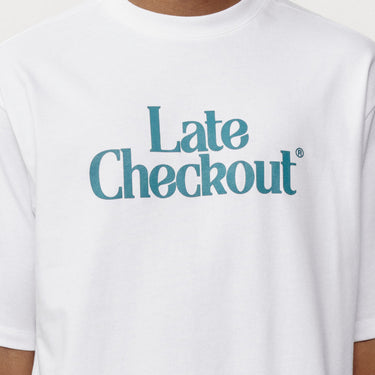 Blue Logo White Tee