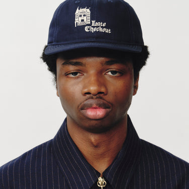 Navy Hotel Logo 6 Panel Cap