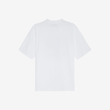 Blue Logo White Tee