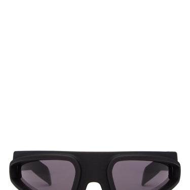 Rick Owens Sunglasses Shiny Ryder Black Temple Black Lens