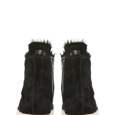 Rick Owens Fur Shoes Sneakers Black Milk