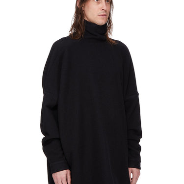 Woven Tunic Jumbo Tabard Black