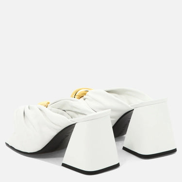 Jw Anderson Chain Link Heel Mule White