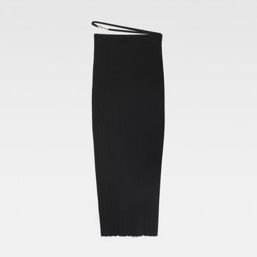 La Jupe Pralu Knitwear Skirt Black