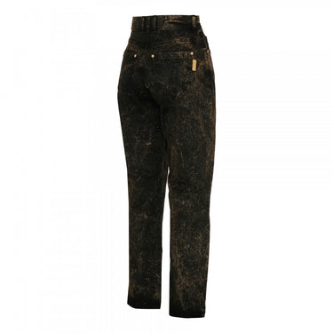 Balmain Women Straight Denim Jeans Marble Black/Mole