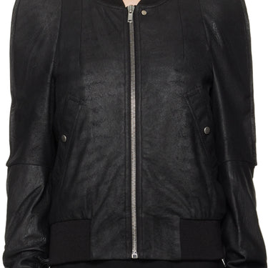 Leather Bomber Metro Black