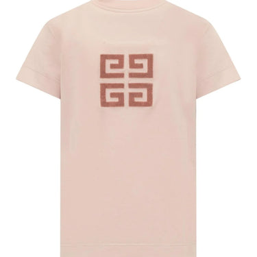 Givenchy Women 4G T-Shirt In Cotton Blush Pink