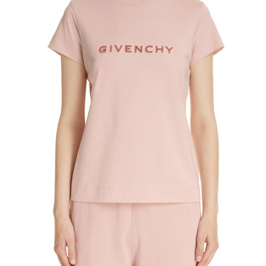 Givenchy Women 4G T-Shirt In Cotton Blush Pink