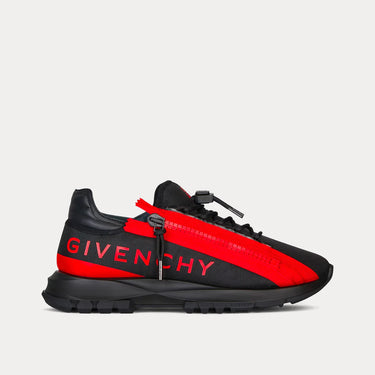 Givenchy Spectre Runner Sneakers In Synthetic Fiber With Zip Black/Red