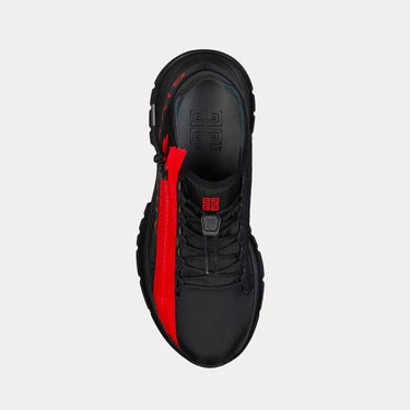 Givenchy Spectre Runner Sneakers In Synthetic Fiber With Zip Black/Red