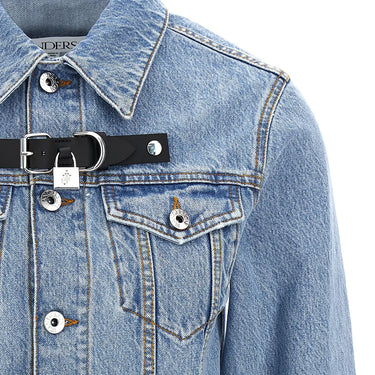 JW Anderson Women Padlock Strap Trucker Jacket In Blue